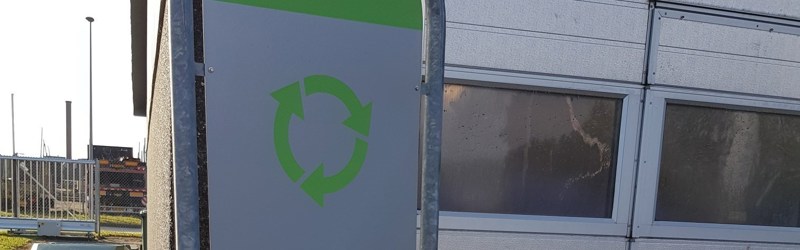 Billede. Genbrugs skilt