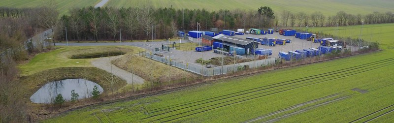 Bording genbrugsplads fra luften