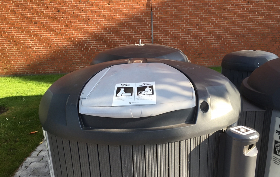 Dobbelt skraldebeholder